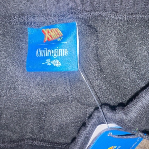 New w/tags X-Men 97 PacSun Civil Regime Sweatpants Men's Small Black MSRP $65 - Picture 9 of 10